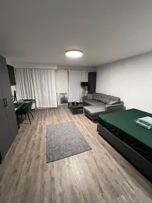 Ein Bett oder Betten in einem Zimmer der Unterkunft Business Apartment Karlsruhe