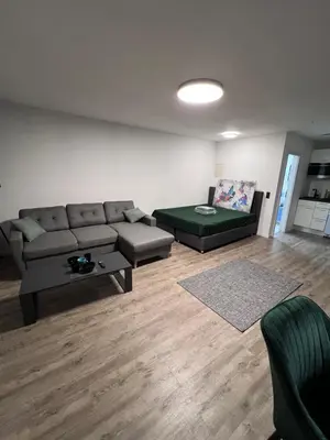 Ein Sitzbereich in der Unterkunft Business Apartment Karlsruhe