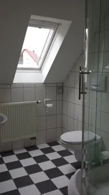 Ein Badezimmer in der Unterkunft Landhaus Hohly