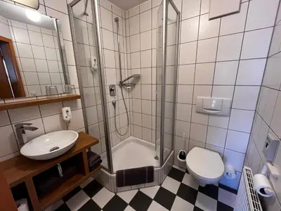Ein Badezimmer in der Unterkunft Landhaus Hohly