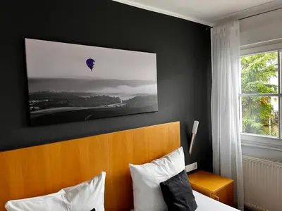 Ein Sitzbereich in der Unterkunft Landhaus Hohly
