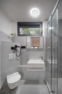 Ein Badezimmer in der Unterkunft Baumhaus im Vogelgesang