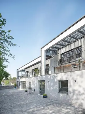 Das Gebäude in dem sich die Ferienwohnung befindet