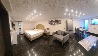 Ein Bett oder Betten in einem Zimmer der Unterkunft Appartement am Ziegeleipark