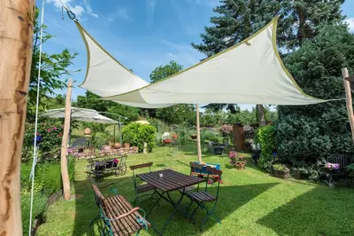 Ein Garten an der Unterkunft Fewo Odenwald - Marie
