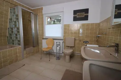 Ein Badezimmer in der Unterkunft Fewo Odenwald - Marie