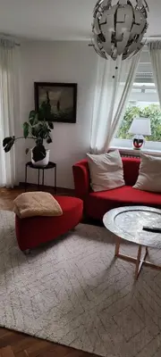 Ein Sitzbereich in der Unterkunft Apartment Lia