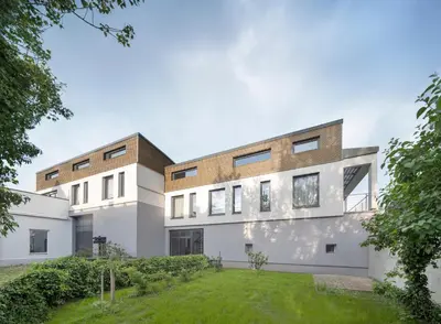 Das Gebäude in dem sich die Ferienwohnung befindet