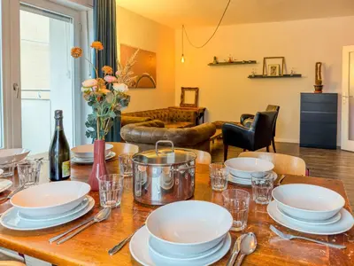 Ein Sitzbereich in der Unterkunft Spacious Flat 2nd Floor near station