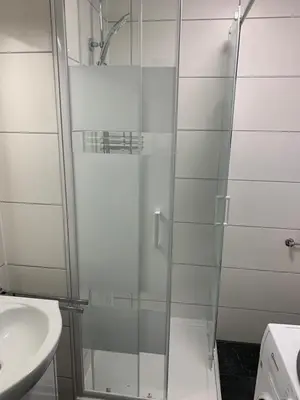 Ein Badezimmer in der Unterkunft Neue und zentral gelegene Wohnung in Stuttgart