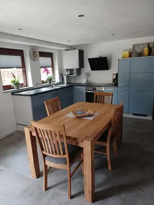 Küche/Küchenzeile in der Unterkunft Ferienwohnung in der Grünheck