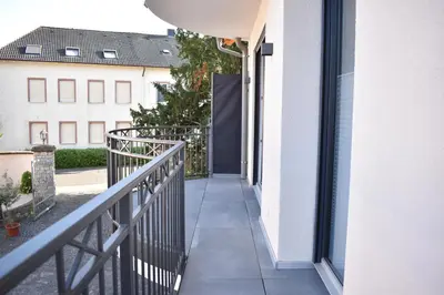 Ein Balkon oder eine Terrasse in der Unterkunft Weingut Lindenhof Kröhler