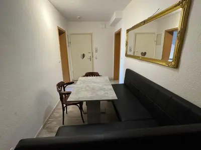 Ein Sitzbereich in der Unterkunft 3 Zimmer Wohnung