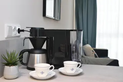 Kaffee-/Teezubehör in der Unterkunft Das schiefe Haus - Wohnung 