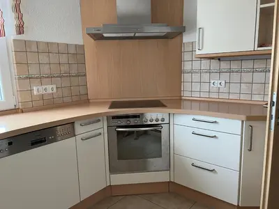 Küche/Küchenzeile in der Unterkunft Ferienwohnung Buchberg