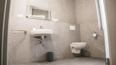 Ein Badezimmer in der Unterkunft PfalzZeit