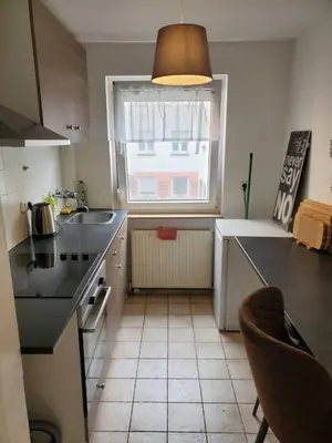 Küche/Küchenzeile in der Unterkunft Monteurwohnung Heilbronn nahe Neckarsulm
