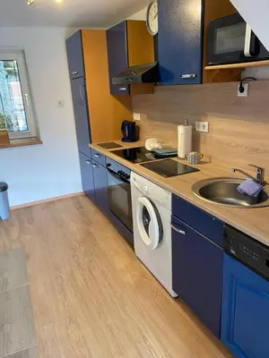Küche/Küchenzeile in der Unterkunft Ferienhaus zum Ulfenbachtal