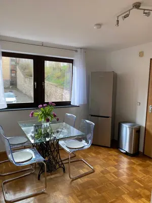 Küche/Küchenzeile in der Unterkunft Ferienwohnung am Marktplatz