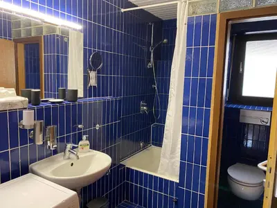 Ein Badezimmer in der Unterkunft Ferienwohnung am Marktplatz
