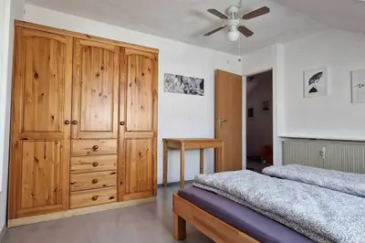 Ein Bett oder Betten in einem Zimmer der Unterkunft Schöne, helle 3 Zimmer mit Klimaanlage