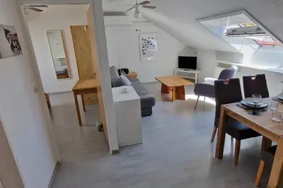 TV/Unterhaltungsangebot in der Unterkunft Schöne, helle 3 Zimmer mit Klimaanlage
