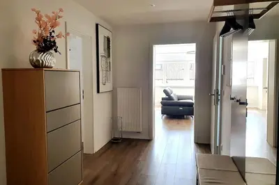 Ein Sitzbereich in der Unterkunft Blumen(t)raum - Ferienwohnung in Karlsruhe