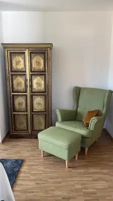 Ein Sitzbereich in der Unterkunft Art Apart Stuttgart
