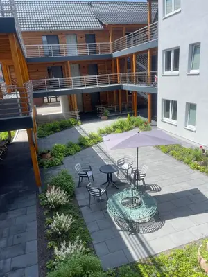 Das Gebäude in dem sich die Ferienwohnung befindet