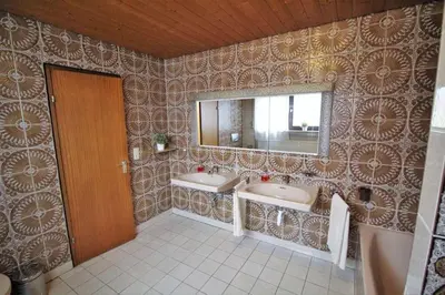Ein Badezimmer in der Unterkunft Schöne, große Wohnung mit Parkplatz und Wlan