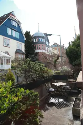 Das Gebäude in dem sich die Ferienwohnung befindet
