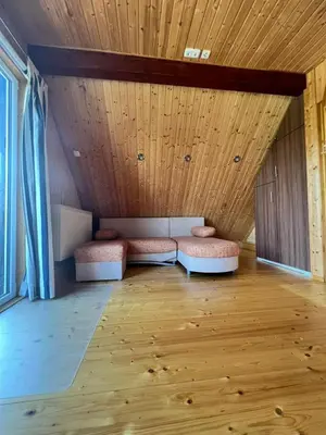 Ein Sitzbereich in der Unterkunft Ferienhaus Odenwald