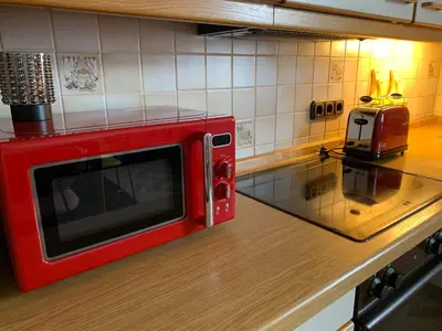 Küche/Küchenzeile in der Unterkunft Nibelungen 3 Zimmer Apartment