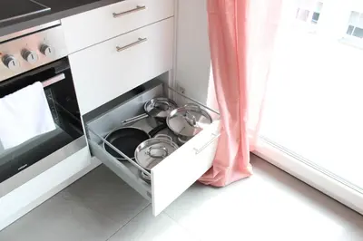 Küche/Küchenzeile in der Unterkunft Rendel-Apartments by Bismarck Hostel Öhringen