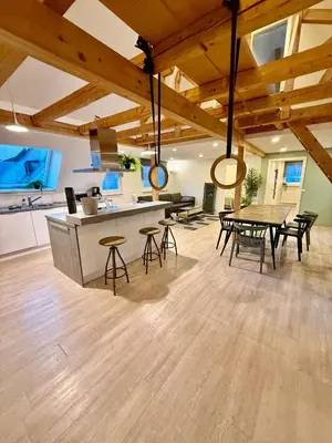 Küche/Küchenzeile in der Unterkunft Sali Homes- Penthouse