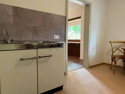 Küche/Küchenzeile in der Unterkunft Ferienwohnung auf dem Betzenberg