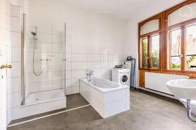 Ein Badezimmer in der Unterkunft Historic 4 Rooms