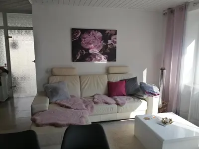 Ein Sitzbereich in der Unterkunft Ferienhaus Elwetritsche in Landau/Pfalz
