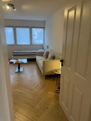 Ein Sitzbereich in der Unterkunft Ferienunterkunft Lutherbaum 4 Zimmer
