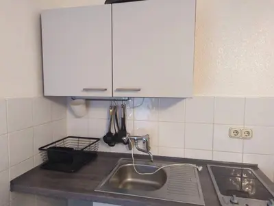 Küche/Küchenzeile in der Unterkunft L8 Street Ladenburg Mannheim - Mitarbeiterwohnung zum Bestpreis finden
