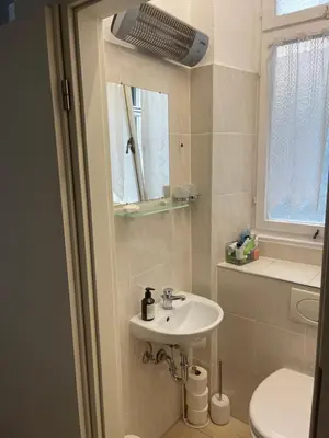 Ein Badezimmer in der Unterkunft königsnachbar