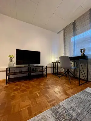 TV/Unterhaltungsangebot in der Unterkunft Salier Blue, Zentrum Karlsruhe, schick und modern!