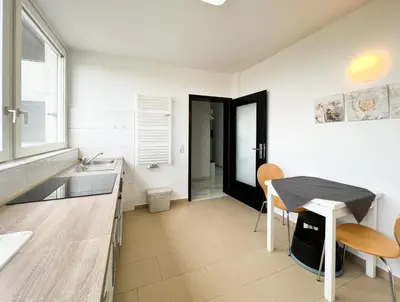 Ein Sitzbereich in der Unterkunft Modernes Apartment mit Stil in City Lage