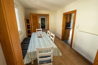 Ein Bett oder Betten in einem Zimmer der Unterkunft Ferienhaus Zum Waldrand