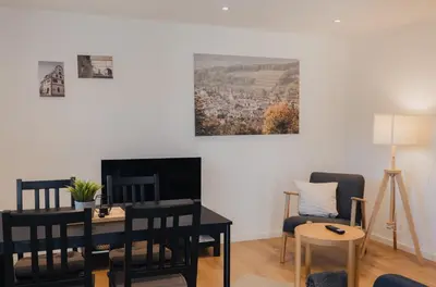 TV/Unterhaltungsangebot in der Unterkunft Bürgstadt, Am Bischof mit Sonnenterrasse, 1 bis 4 Betten
