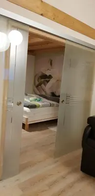 Ein Bett oder Betten in einem Zimmer der Unterkunft Harmonie