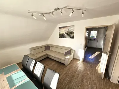Ein Sitzbereich in der Unterkunft Apartment Popp