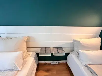 Ein Sitzbereich in der Unterkunft Goldstadt Apartments Pforzheim