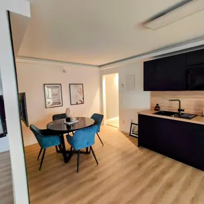 Küche/Küchenzeile in der Unterkunft Exklusiv, modernes Apartment