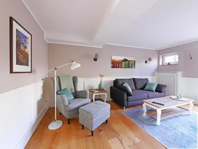 Ein Sitzbereich in der Unterkunft Ferienwohnung Mayr